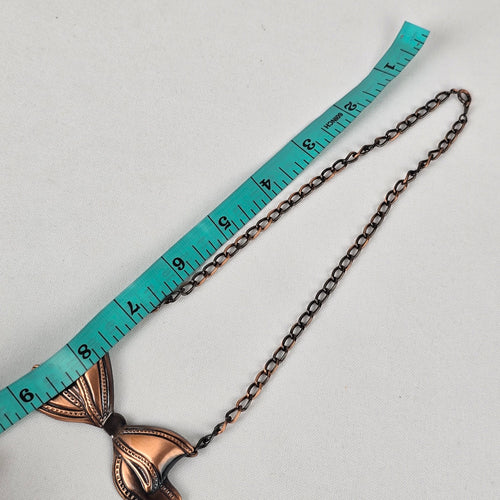 Vintage Copper Bow Necklace
