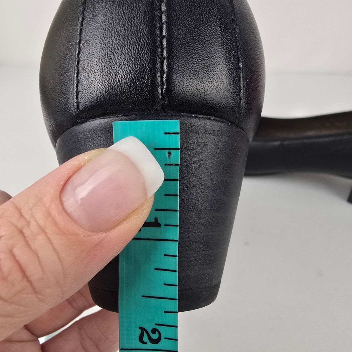 Waldlaufer Black Leather Low Heel Shoes Size 8