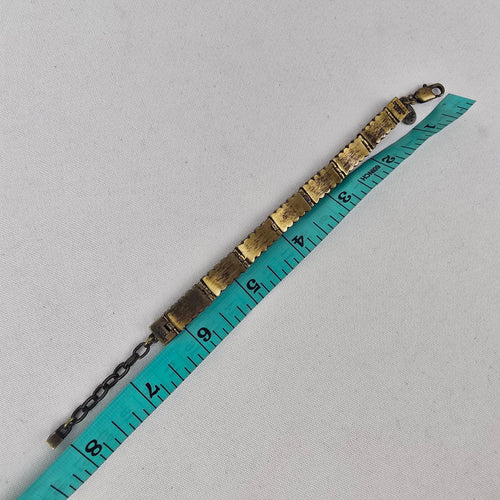 Dyberg Kern Bronze Crystal Stud Link Bracelet