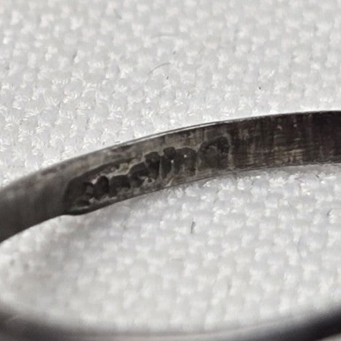 Vintage Sterling Silver Natural Stone Ring Size 8