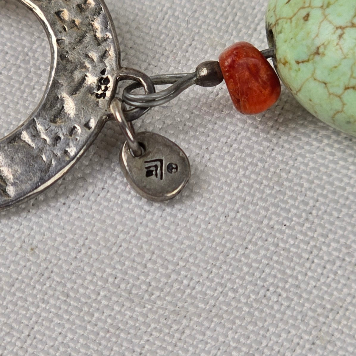 SILPADA Sterling Silver Toggle Tigers Eye Howlite Necklace