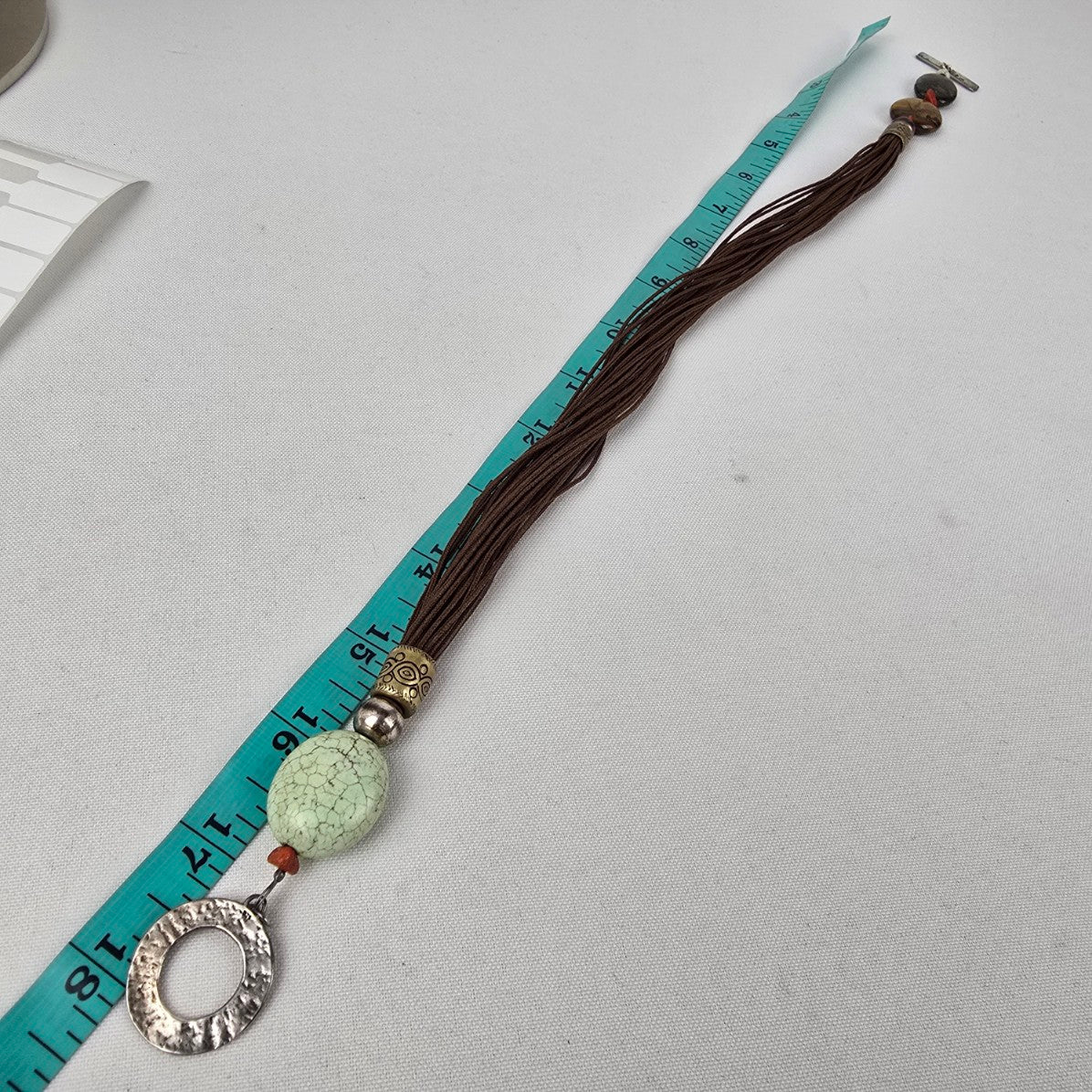 SILPADA Sterling Silver Toggle Tigers Eye Howlite Necklace