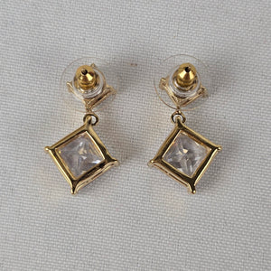 Fifth Avenue Collection Gold Tone Cubic Zirconia Earrings