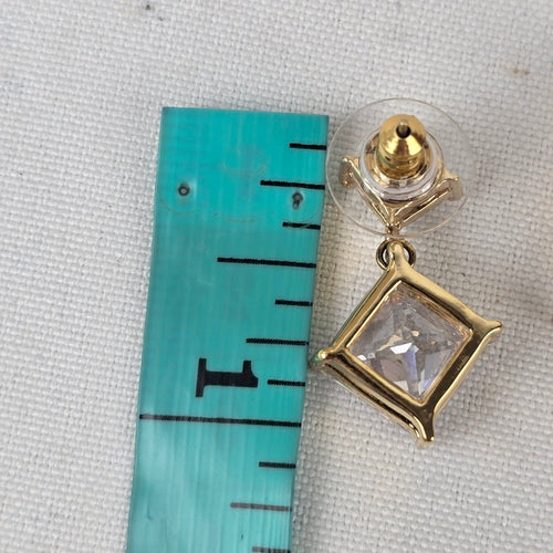 Fifth Avenue Collection Gold Tone Cubic Zirconia Earrings