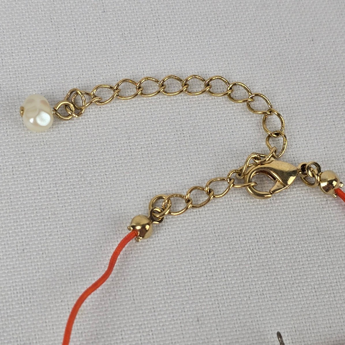 Avon Fresh Water Pearl Hand Knotted Beaded Coral Necklace & Earrings