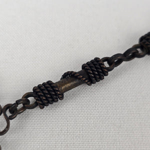 Vintage Bronze Natural Stone Chandelier Pendant Necklace