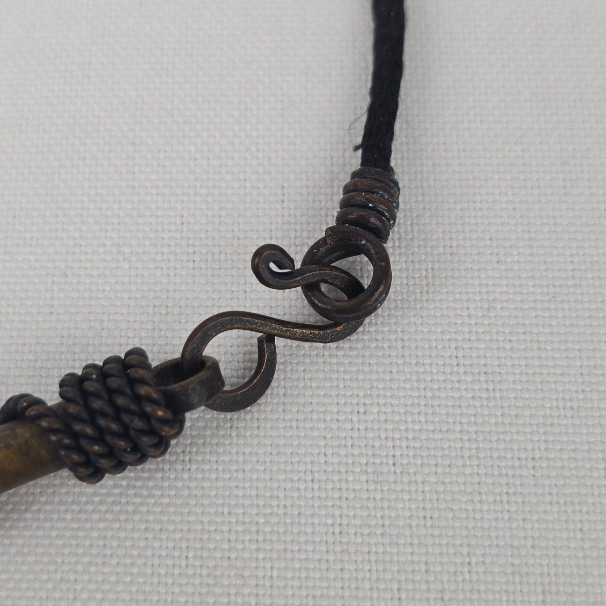 Vintage Bronze Natural Stone Chandelier Pendant Necklace