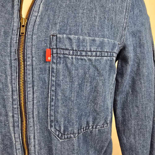 Levi's Alix Denim Cropped Jumpsuit Size XS