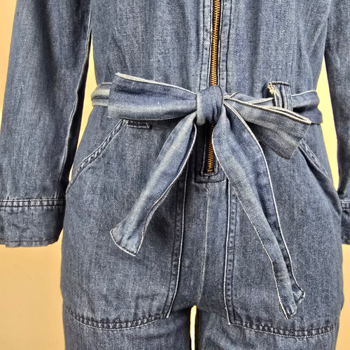 Levi's Alix Denim Cropped Jumpsuit Size XS