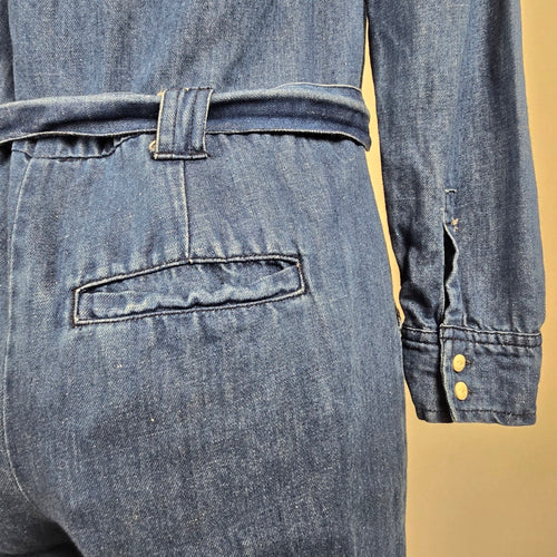 Levi's Alix Denim Cropped Jumpsuit Size XS