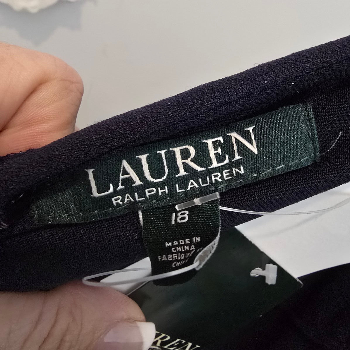 Lauren Ralph Lauren Navy Blue Lace Jumpsuit Size 18