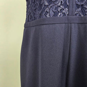 Lauren Ralph Lauren Navy Blue Lace Jumpsuit Size 18