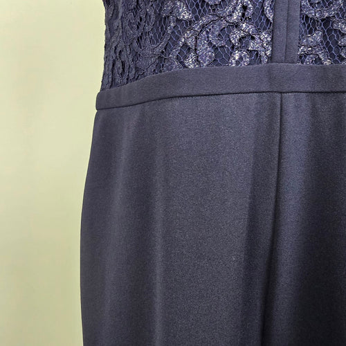 Lauren Ralph Lauren Navy Blue Lace Jumpsuit Size 18