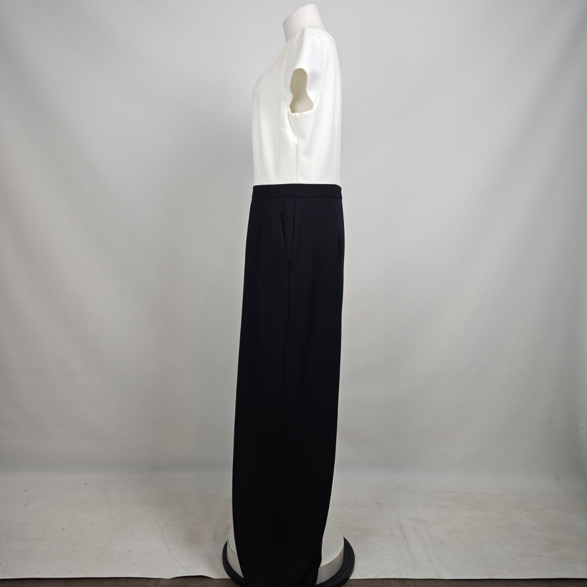 Donnna Morgan Black & White Wide Leg Jumpsuit Size 16