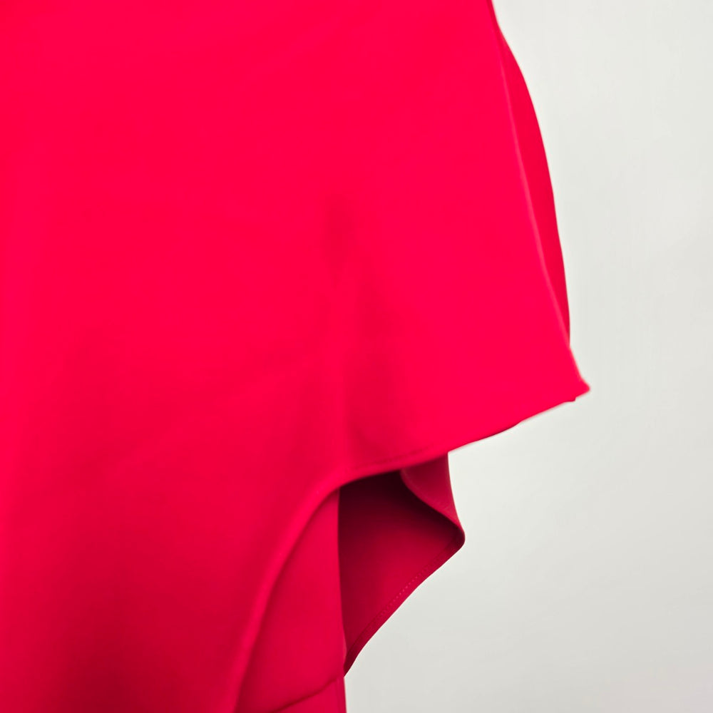 Le Chateau Red One Shoulder Jumpsuit Size S
