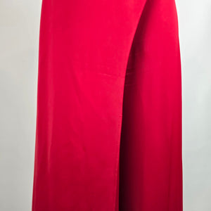 Le Chateau Red One Shoulder Jumpsuit Size S