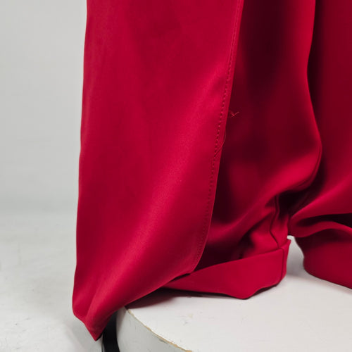 Le Chateau Red One Shoulder Jumpsuit Size S