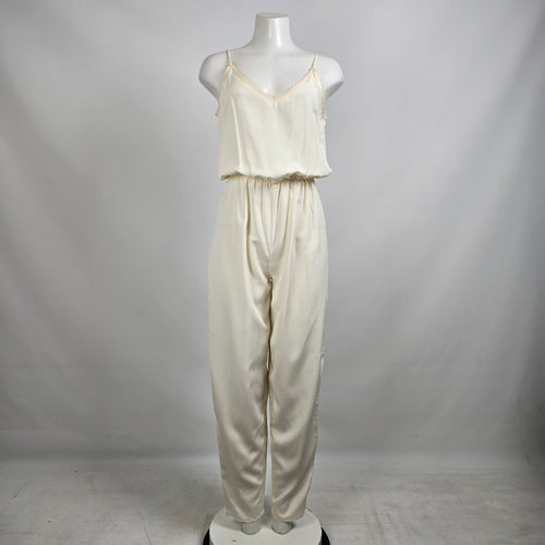Farouche Cream Lace Jumpsuit & Top Set Size 13