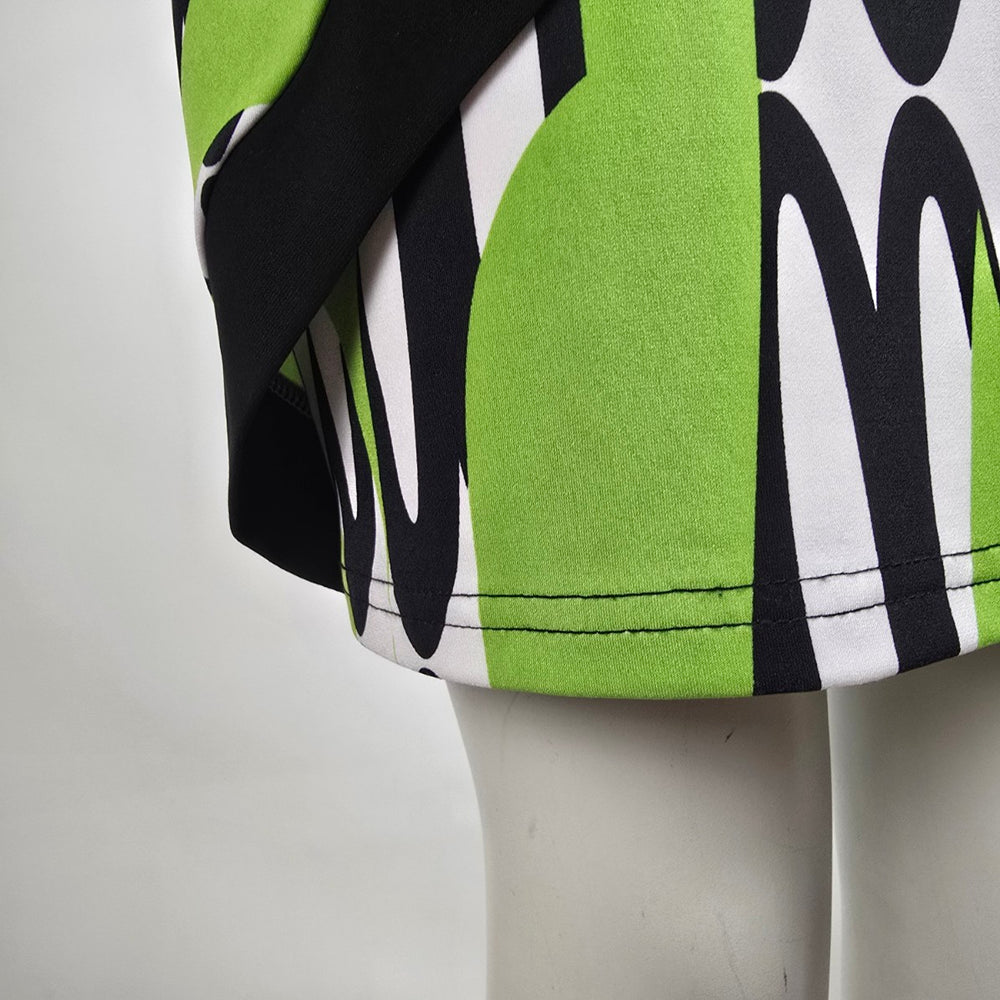 Vintage Y2k Joseph Ribkoff Green Midi Dress Size 6