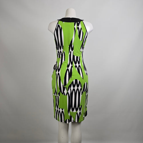 Vintage Y2k Joseph Ribkoff Green Midi Dress Size 6