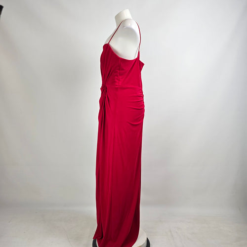 Laura Plus Red One Shoulder Long Gown Size 14W