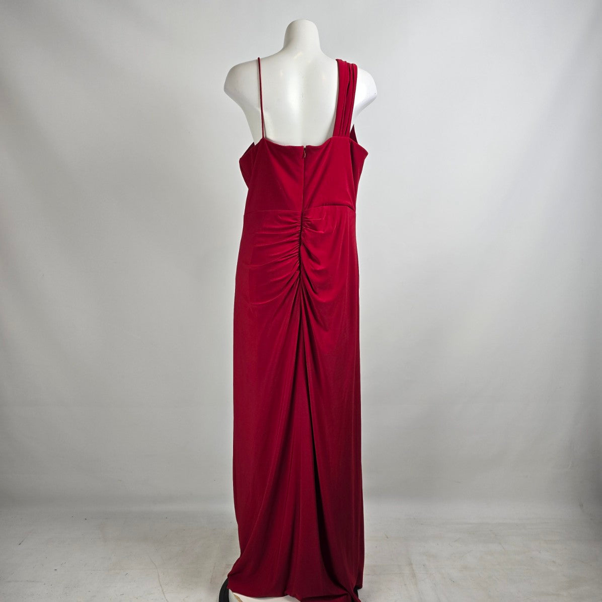 Laura Plus Red One Shoulder Long Gown Size 14W