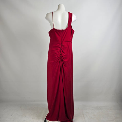 Laura Plus Red One Shoulder Long Gown Size 14W