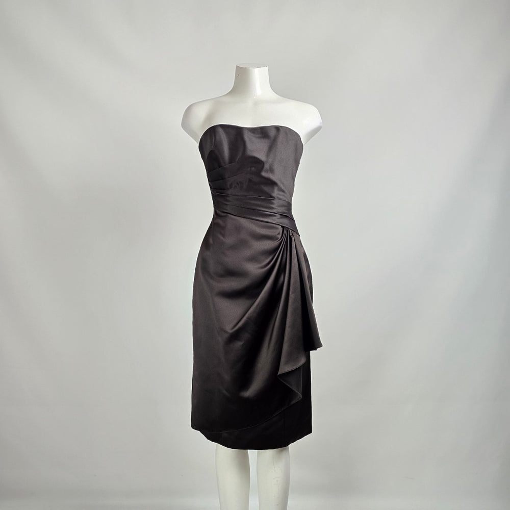 Sophia Tolli Black Event Bridesmaid Cocktail Dress Size 4