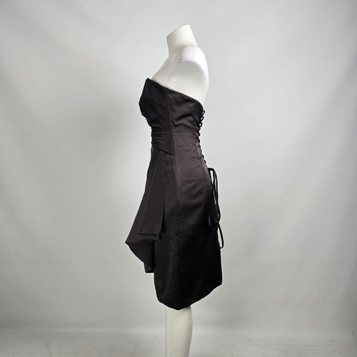Sophia Tolli Black Event Bridesmaid Cocktail Dress Size 4