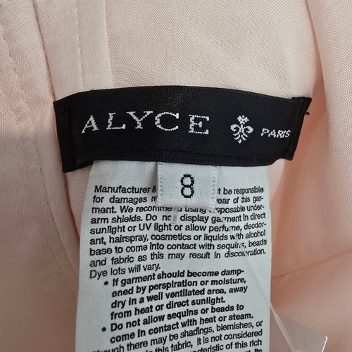 Alyce Pink Tulle Princess Grad Event Gown Size 8