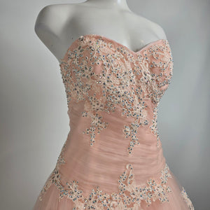 Alyce Pink Tulle Princess Grad Event Gown Size 8