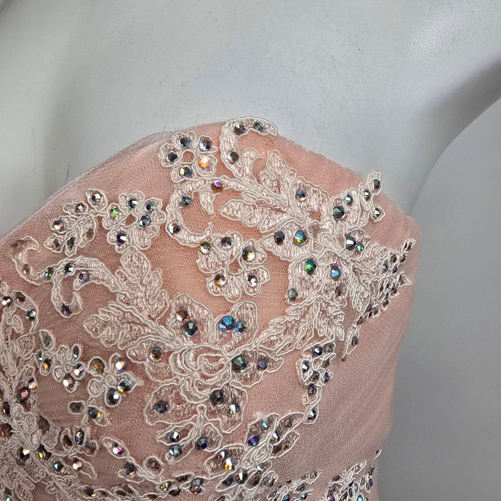 Alyce Pink Tulle Princess Grad Event Gown Size 8