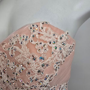 Alyce Pink Tulle Princess Grad Event Gown Size 8
