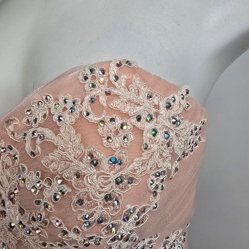 Alyce Pink Tulle Princess Grad Event Gown Size 8