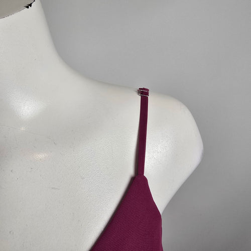 Azazie Purple Fit & Flare Cocktail Bridesmaids Dress Size 8