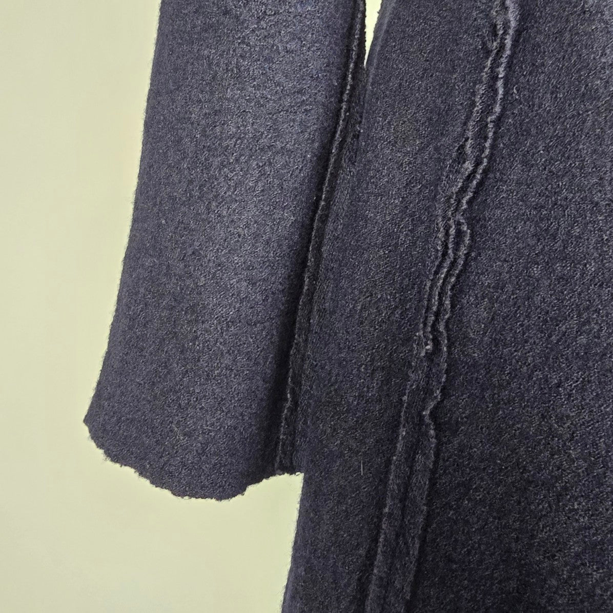 Yest Black Grey Wool Zip Up Light Jacket Size 6