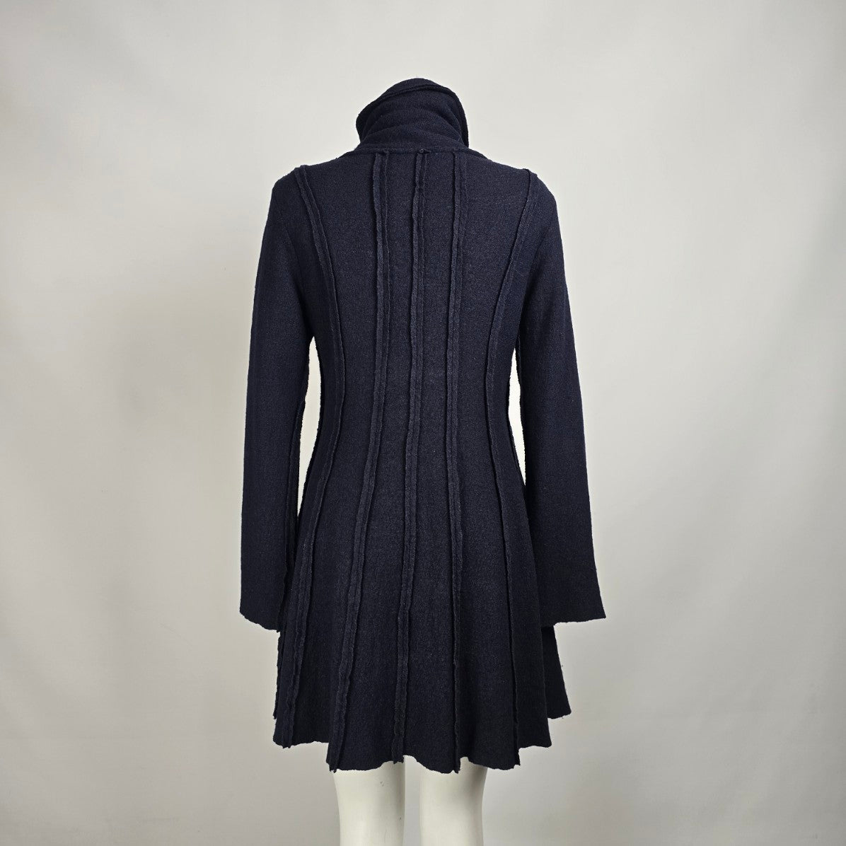 Yest Black Grey Wool Zip Up Light Jacket Size 6