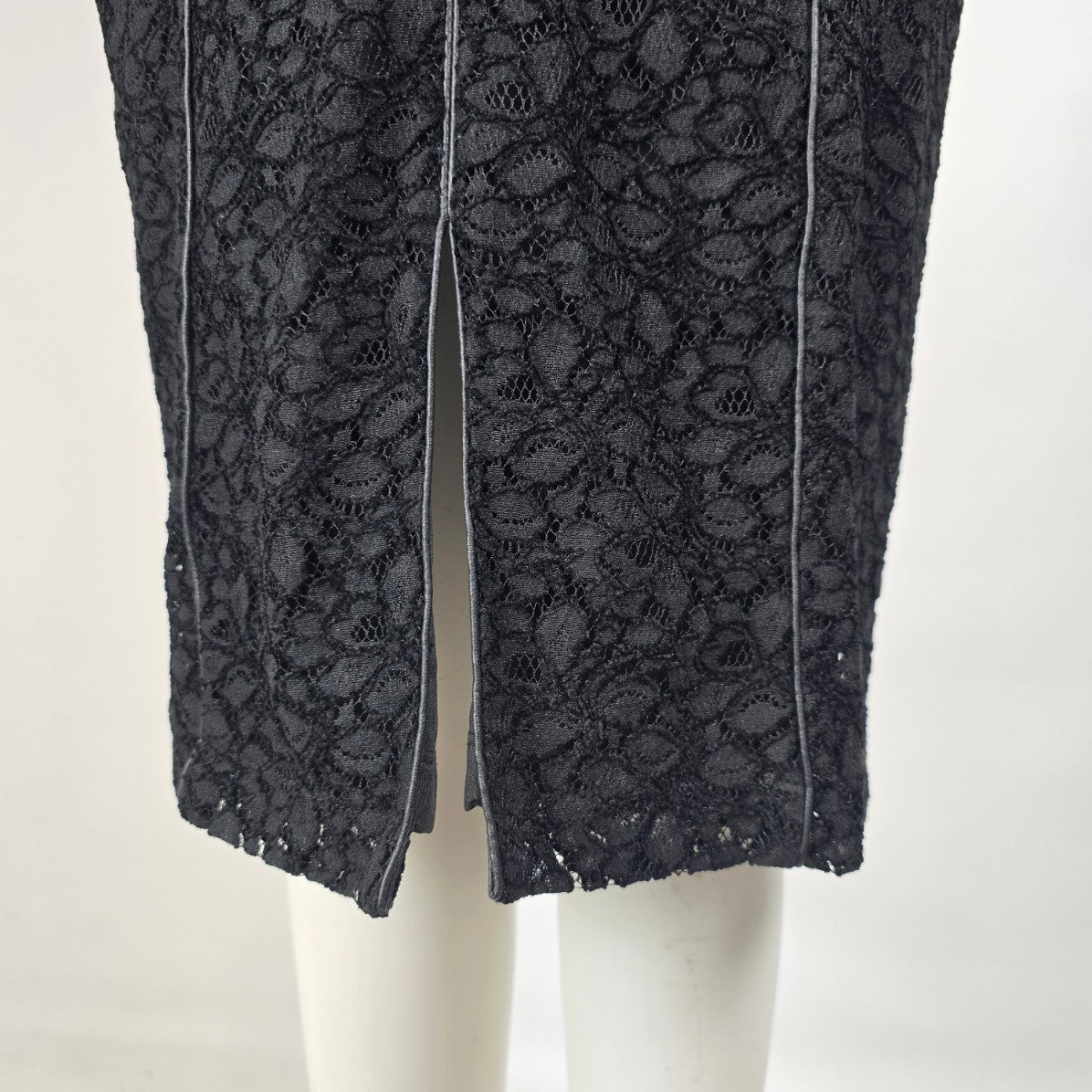 Bailey 44 Black Lace Midi Sheath Dress Size L