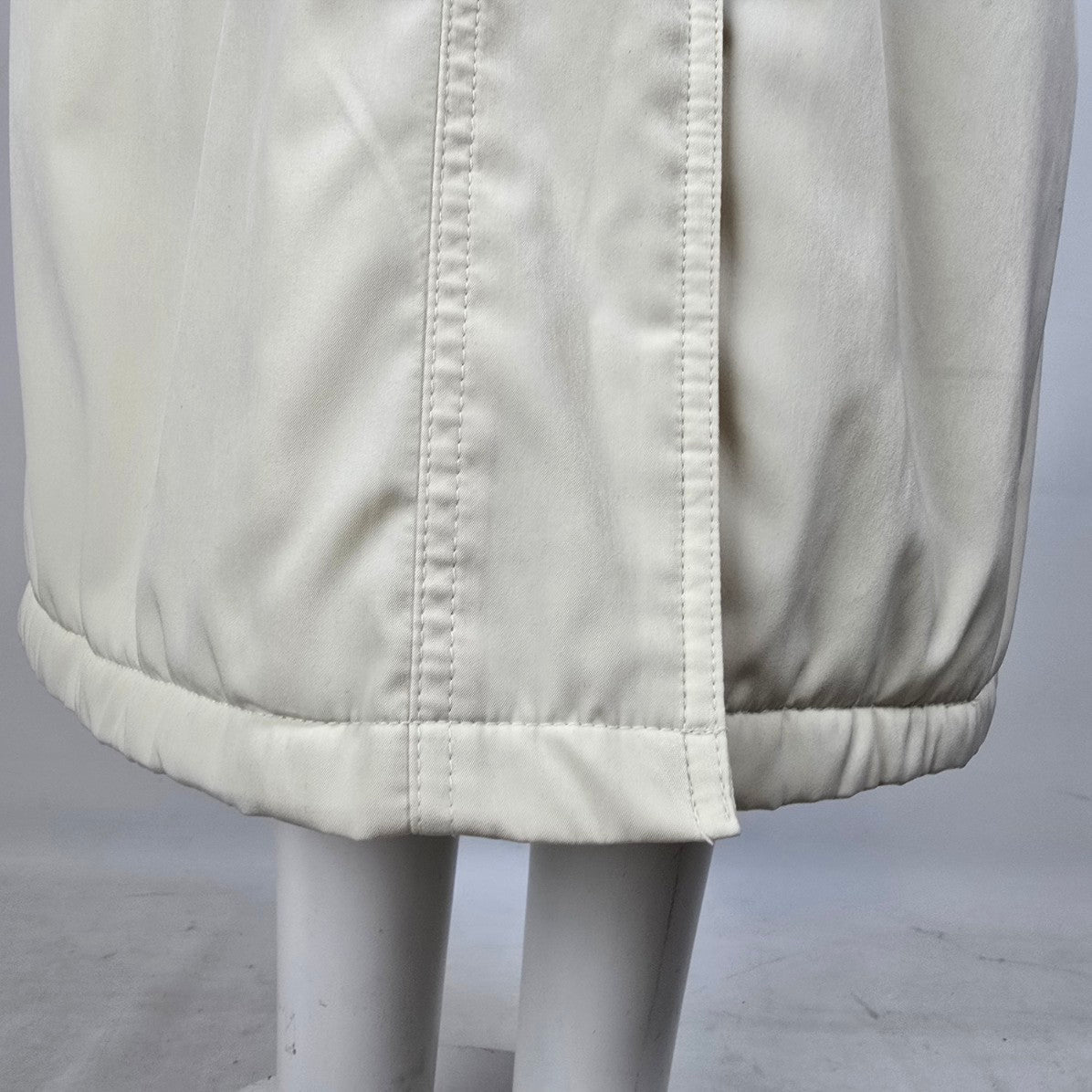 Vintage Luba Cream Faux Fur Hood Long Winter Jacket Size 12