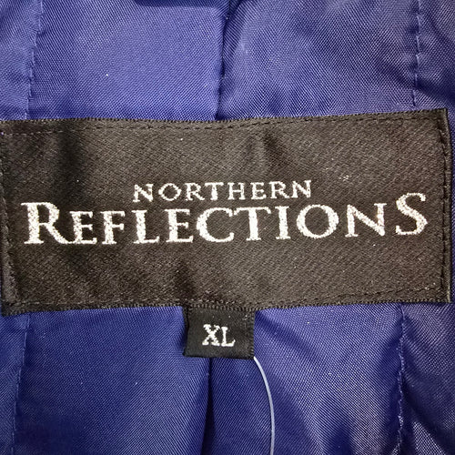 Northern Reflections Blue Fur Trimmed Winter Jacket Size XL