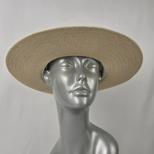 Guess Cream Woven Wide Brim Straw Hat