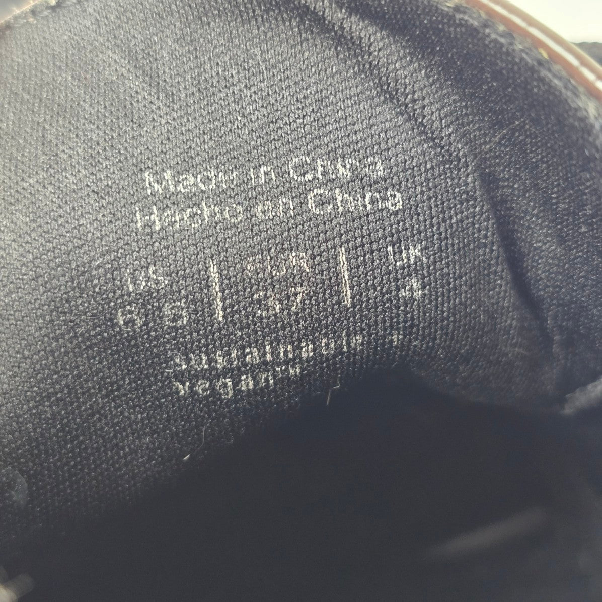 Call it Spring Brown Patent Lace Up Lug Heel Shoes Size 6.5