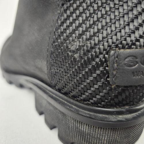 SOREL Phoenix Black Leather Waterproof Lace Up Boots Size 6.5