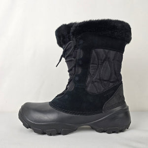 Columbia Black Sierra Summette Faux Fur Omni Grip Winter Boots Size 9.5