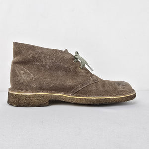 Clarks Originals Desert Taupe Suede Lace Up Booties Size 6