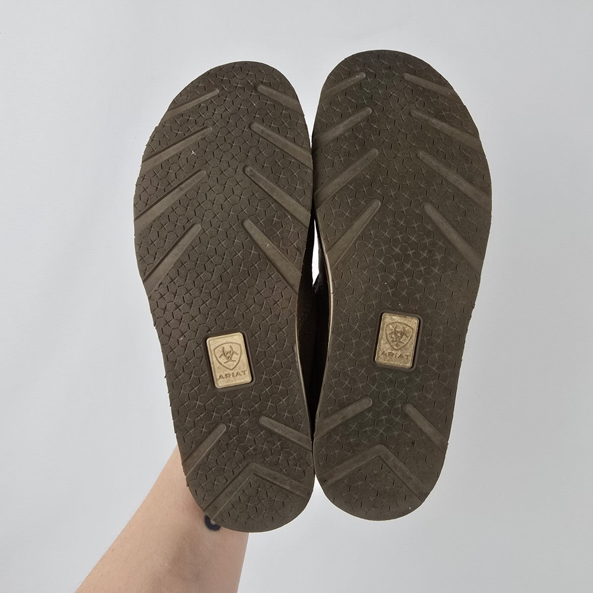 Ariat Brown Leather Slip On Shoes Size 6.5