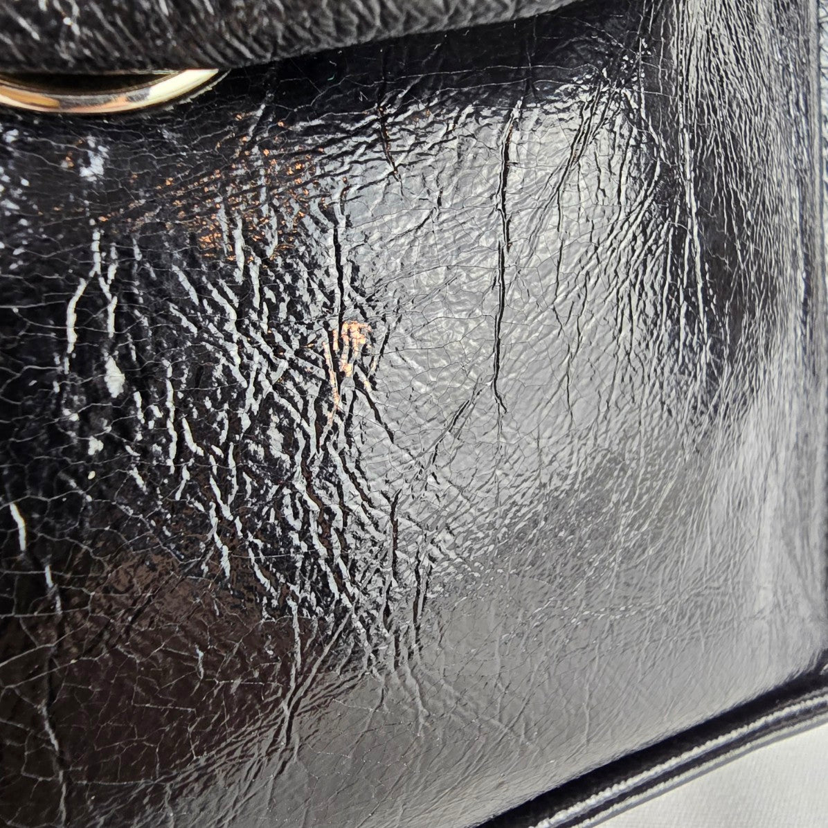 Vintage Calrelli Black Leather Shoulder Purse