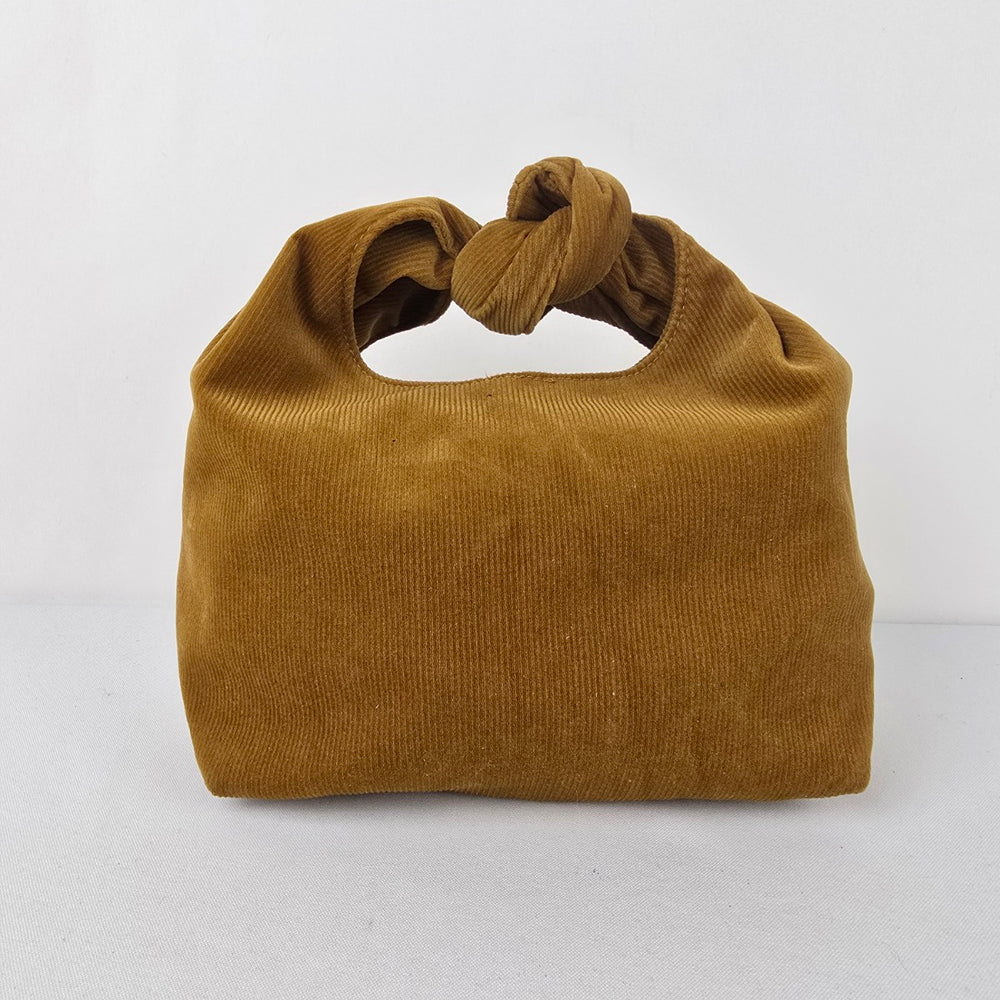 Merit Brown Corduroy Small Clutch Purse