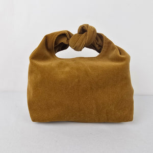 Merit Brown Corduroy Small Clutch Purse