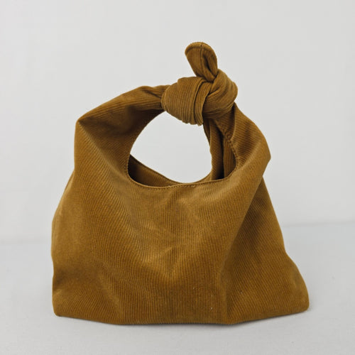 Merit Brown Corduroy Small Clutch Purse